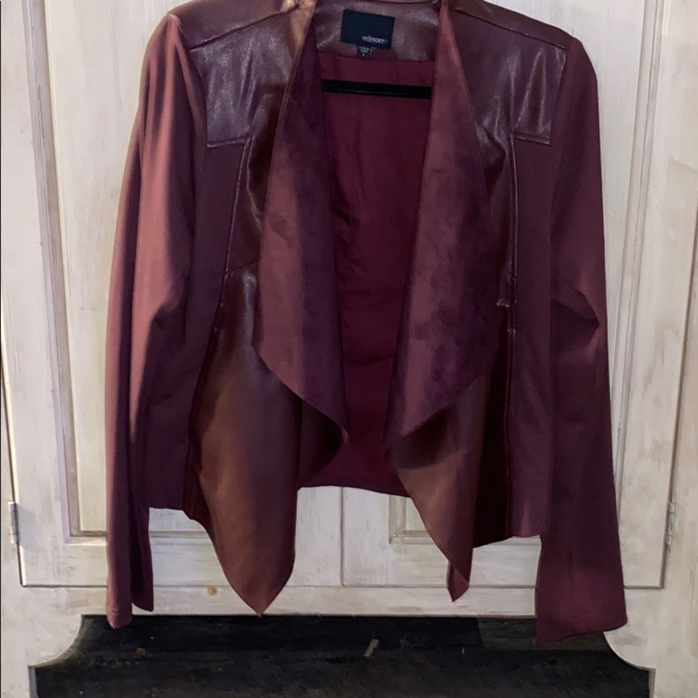 Edyson mixed material jacket